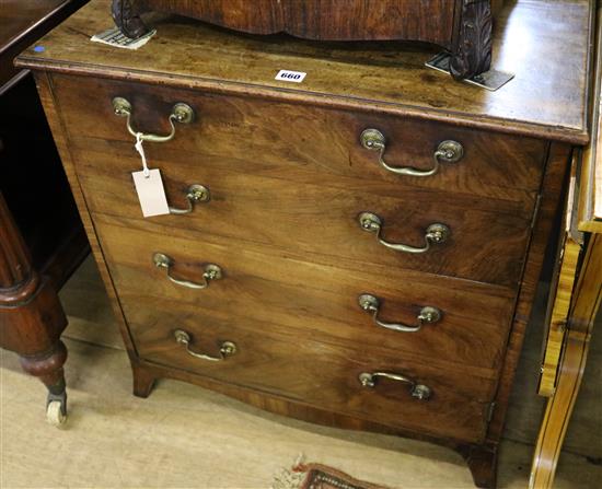 Late George III mahogany cabinet